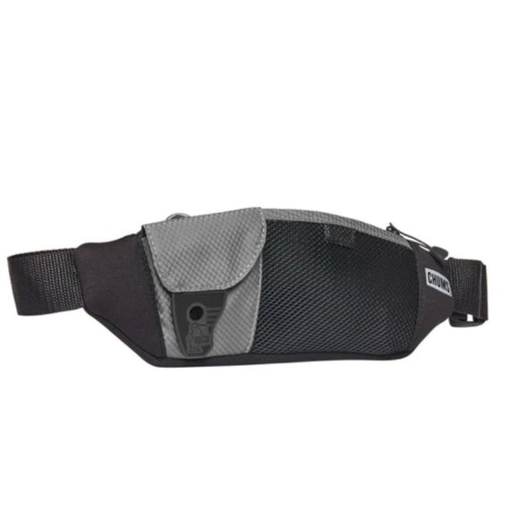 CHUMS Neo Pocket Waist Pack Black Mesh Compact Mini - Picture 2 of 8